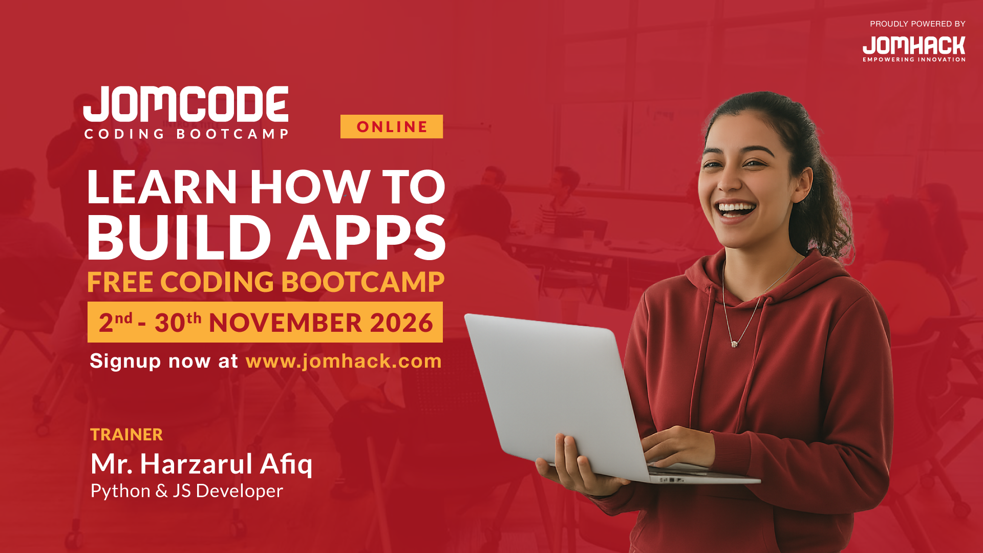 JomHack Coding Bootcamp - Nov 2026